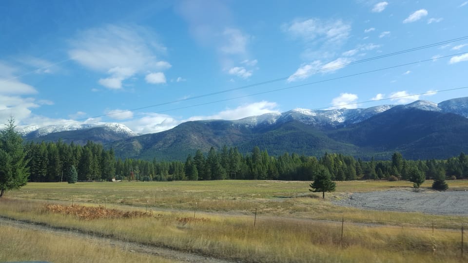 The view on the way up to Kalispell
