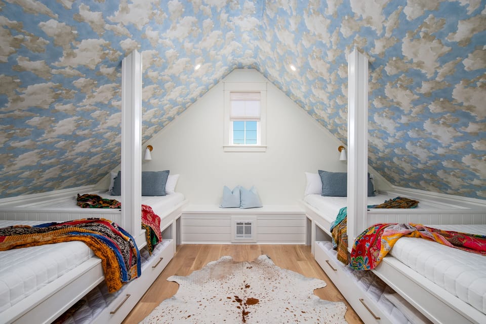 3rd Floor Bedroom with 4 twin beds and 2 trundles