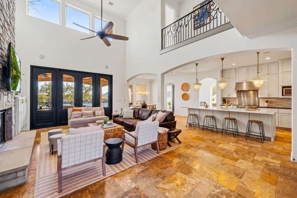 Open Floor Plan Living and Kitchen Areas