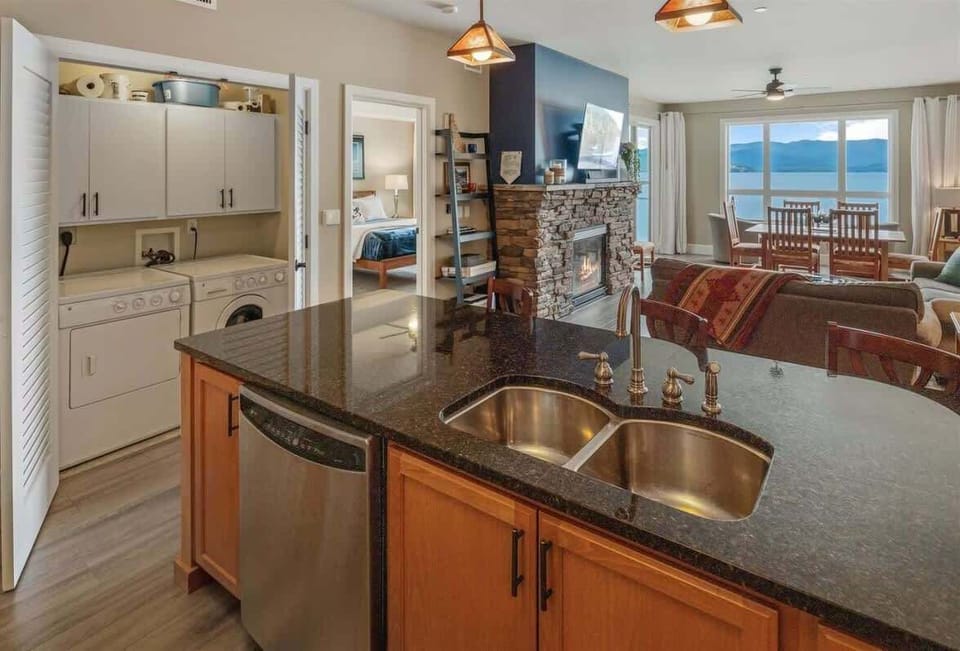 Washer and dryer - we even provided the laundry detergent