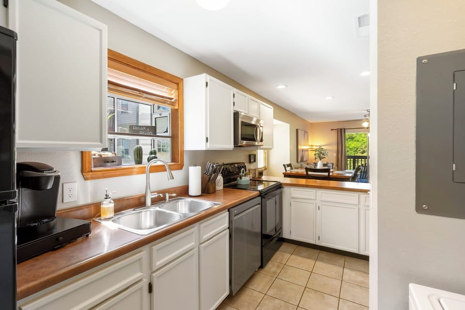 Fully stocked kitchen