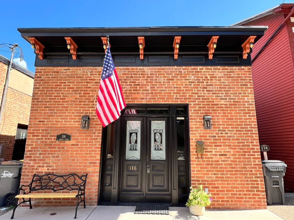 The Owl House Front Entry on Historic Bench Street