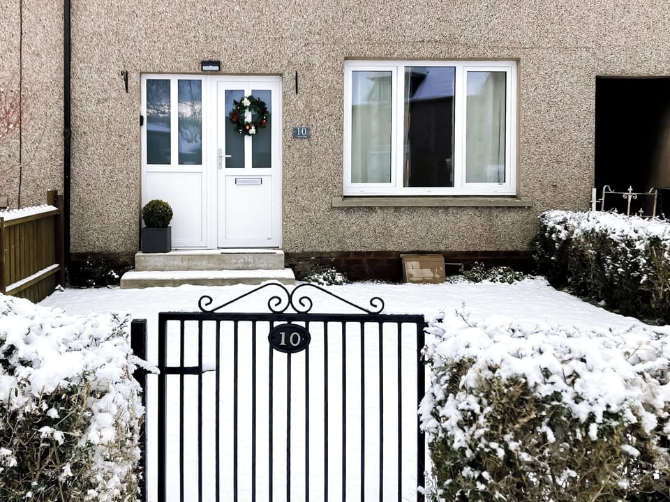 Front of house in winter | Castle Park, Ceres, near Cupar