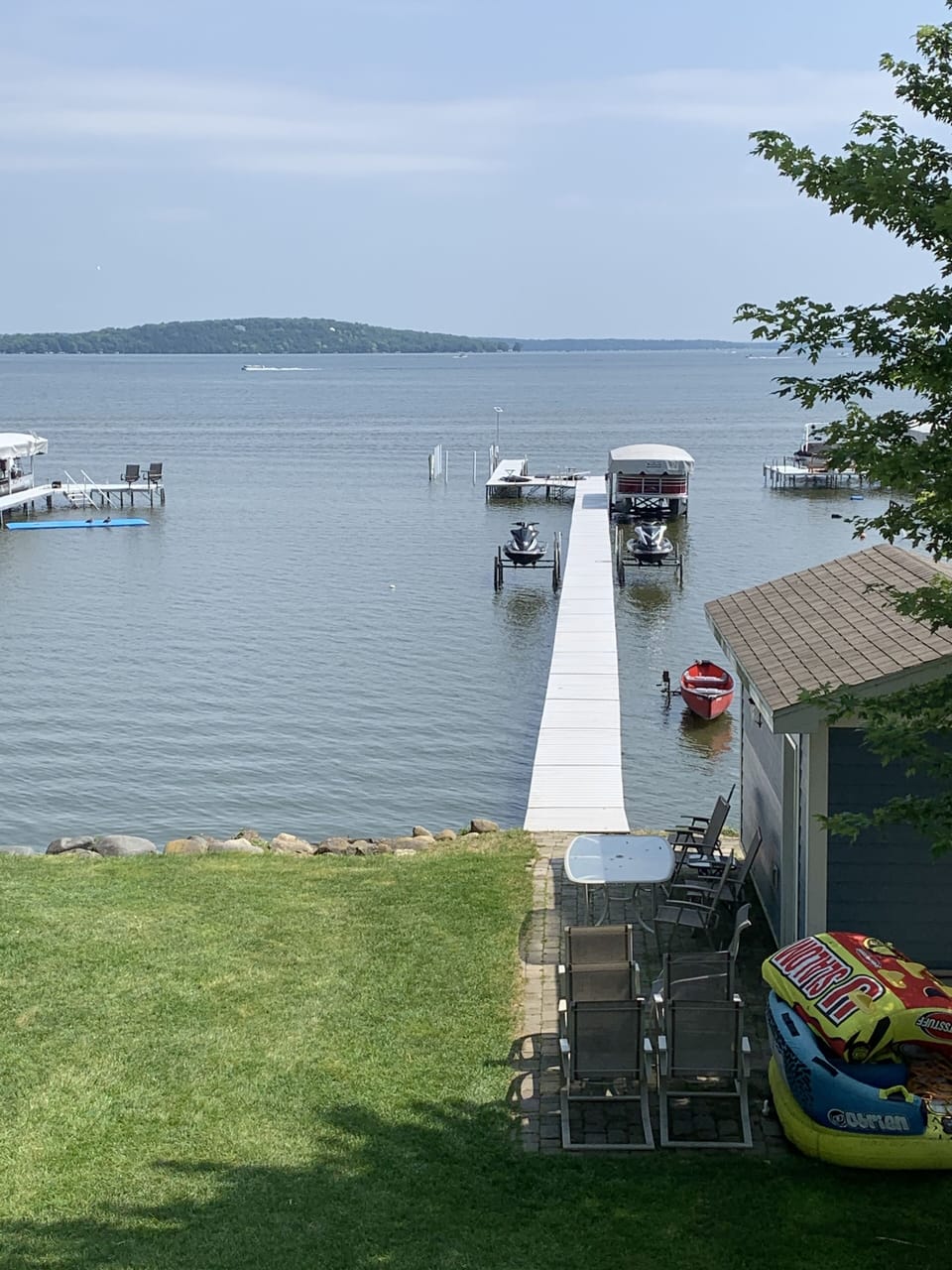 Private pier with ladder 