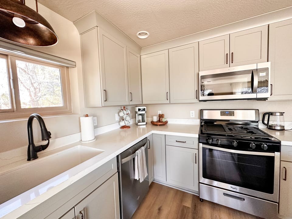 Bright and airy kitchen with everything you could need!