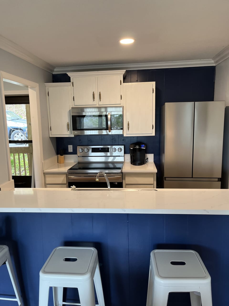 Enjoy the many updates to the fully-stocked kitchen.