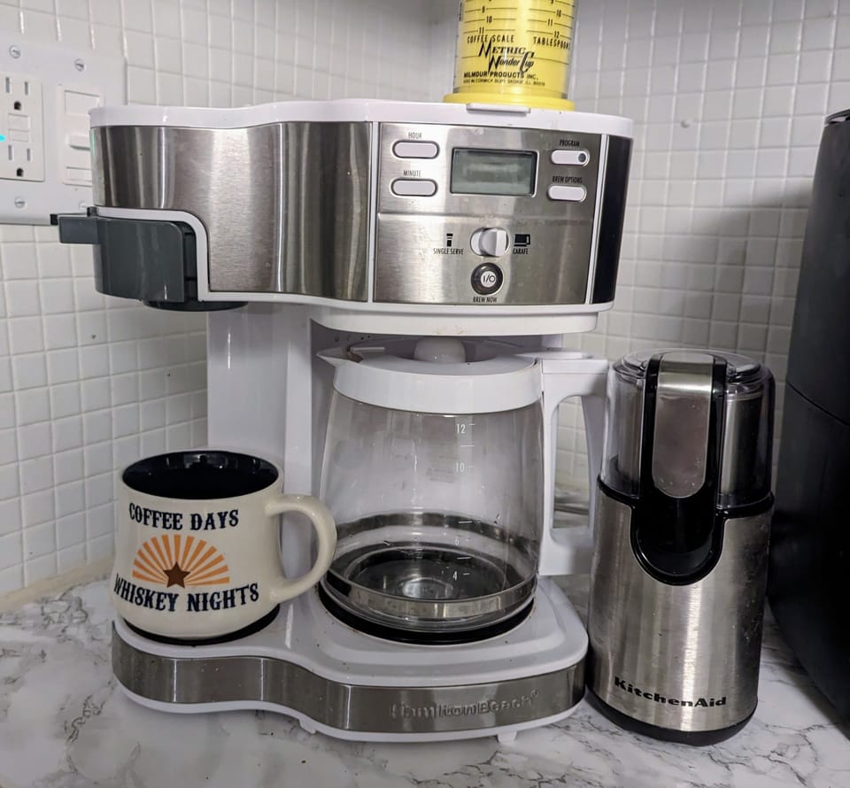 Drip coffee - single cup or a full pot. 