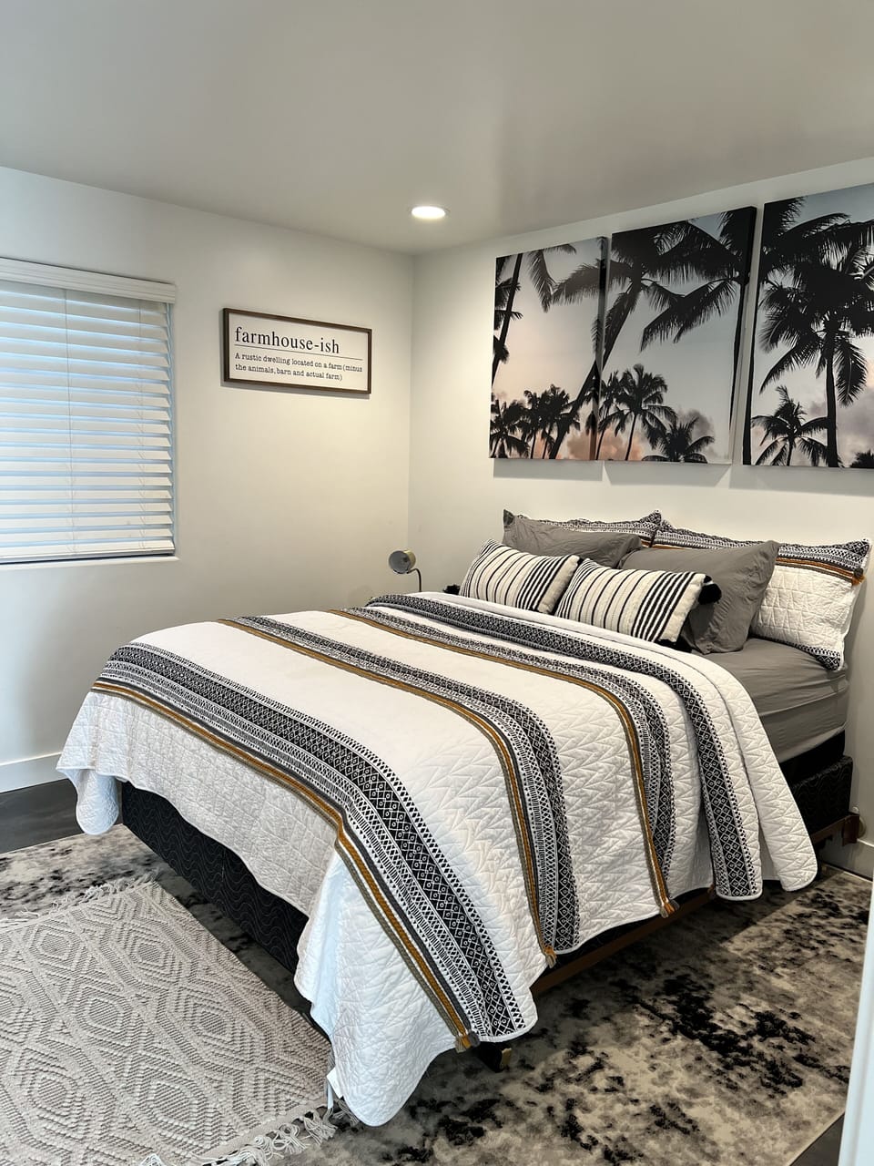 Bedroom located in downstairs barn
