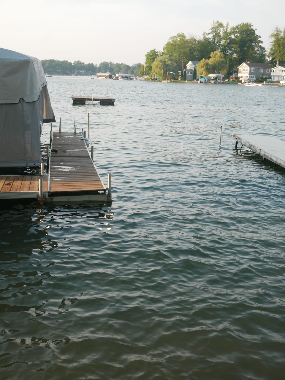 Dock your boat or pontoon so you can ski, tube, or cruise miles of shoreline.