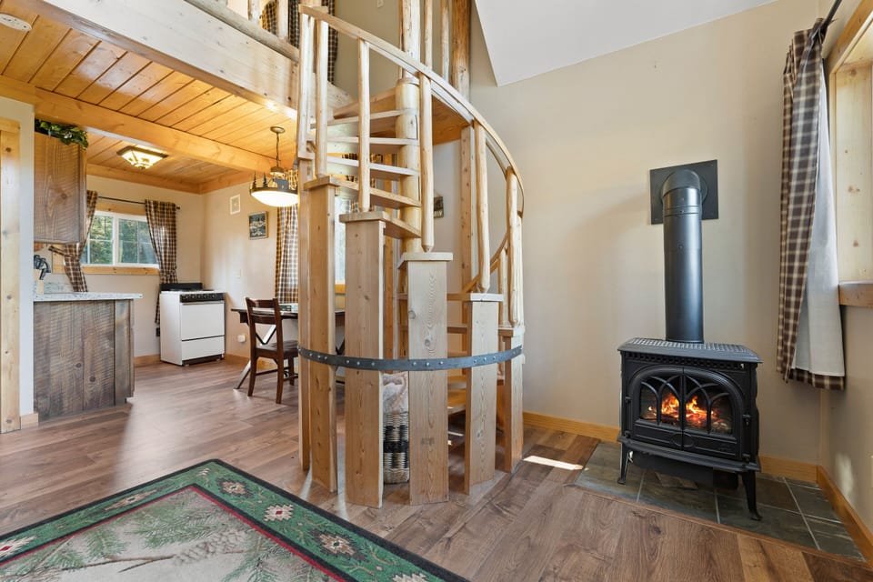 Staircase to loft bedroom