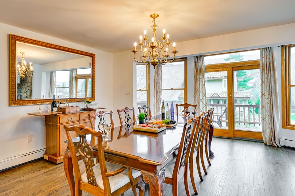 Dining Area | Dishware & Flatware Provided | Central Heating