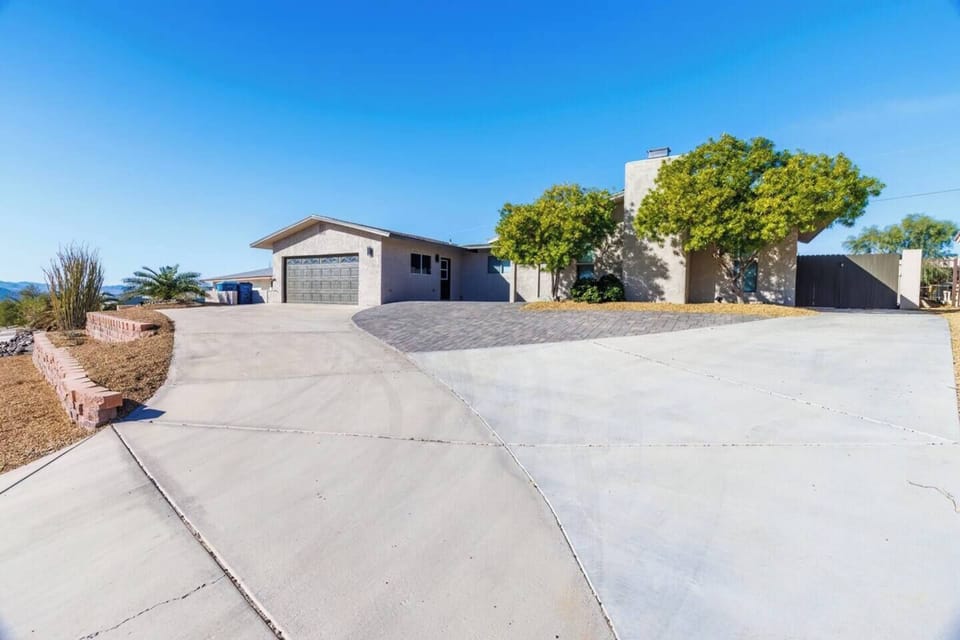 Main driveway and parking