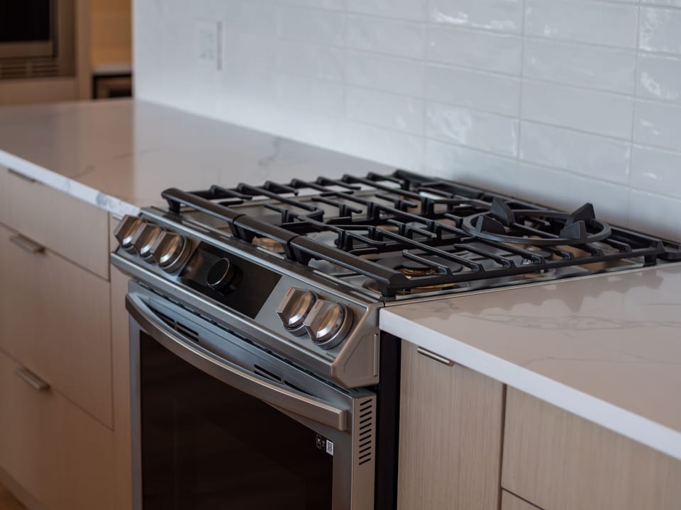 Well equipped kitchen for prepping and cooking gourmet meals 