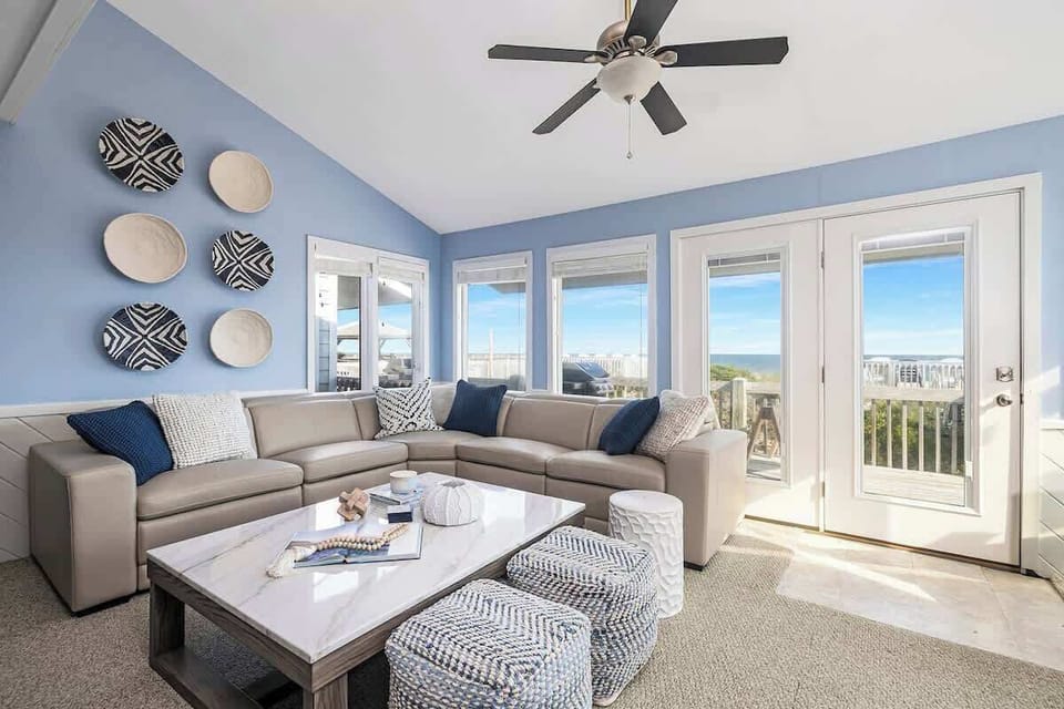 East Unit of the Ocean Oasis where you can catch a sunset from the sofa!