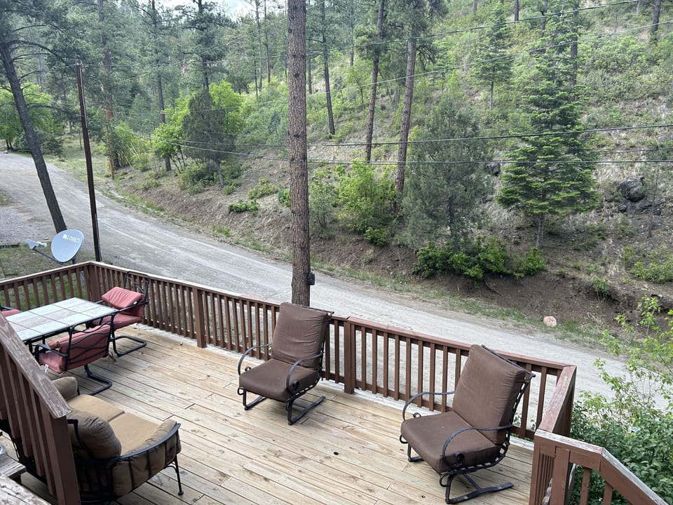 Great deck for outdoor cooking and entertaining. 