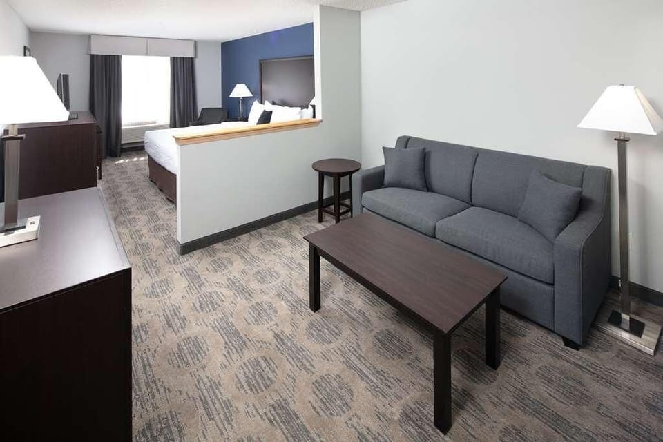 This spacious suite features a sofa bed, TV and Wi-Fi.