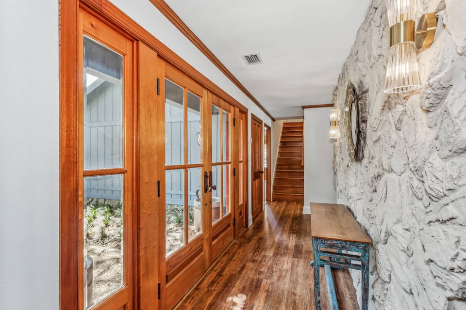 Beautiful French door entryway