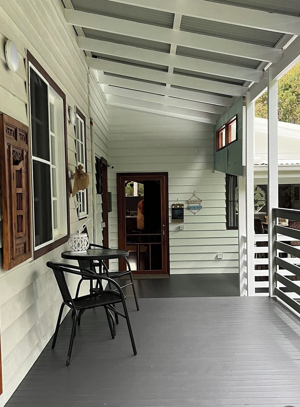 Outdoor patio to main house