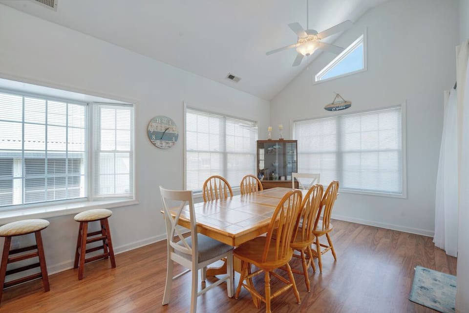 Enjoy a Home Cooked Meal at the Dining Table.