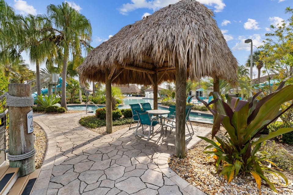 Stay cool under the cabanas.