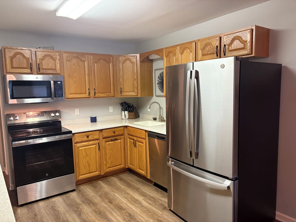 Kitchen with new appliances