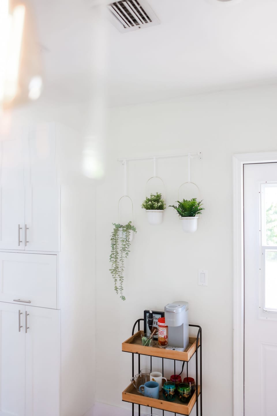Coffee bar with the essentials including keurig (+ traditional coffee pot)