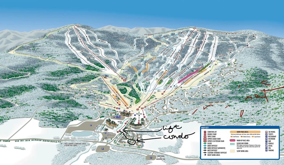 Close proximity to slopes. The lift here is for magic carpet. ⛷️