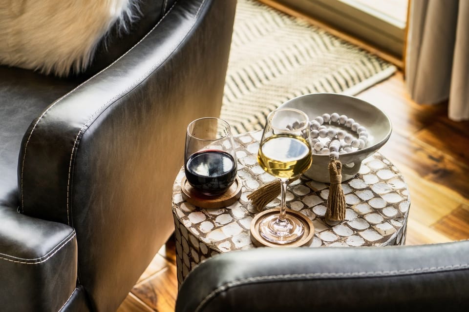 Relax with a glass of wine after a long day of exploring all the attractions just minutes away.