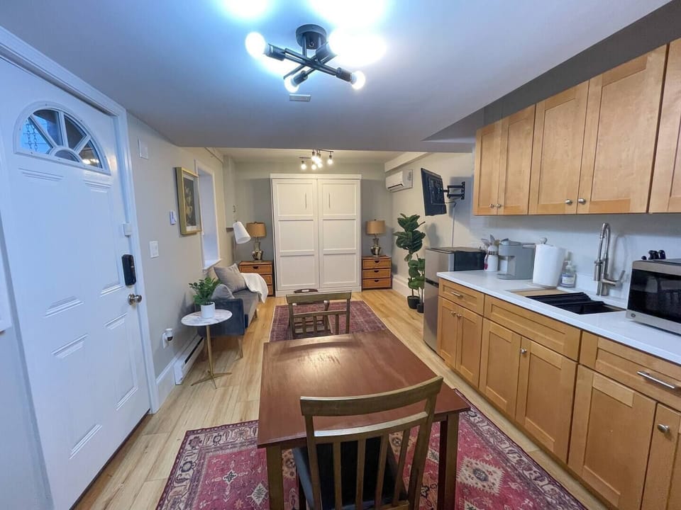 Entire Studio Space from Bathroom door