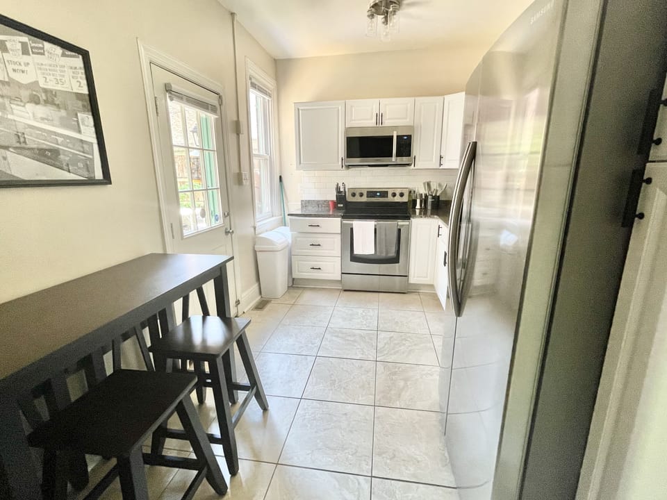 Fully stocked kitchen space