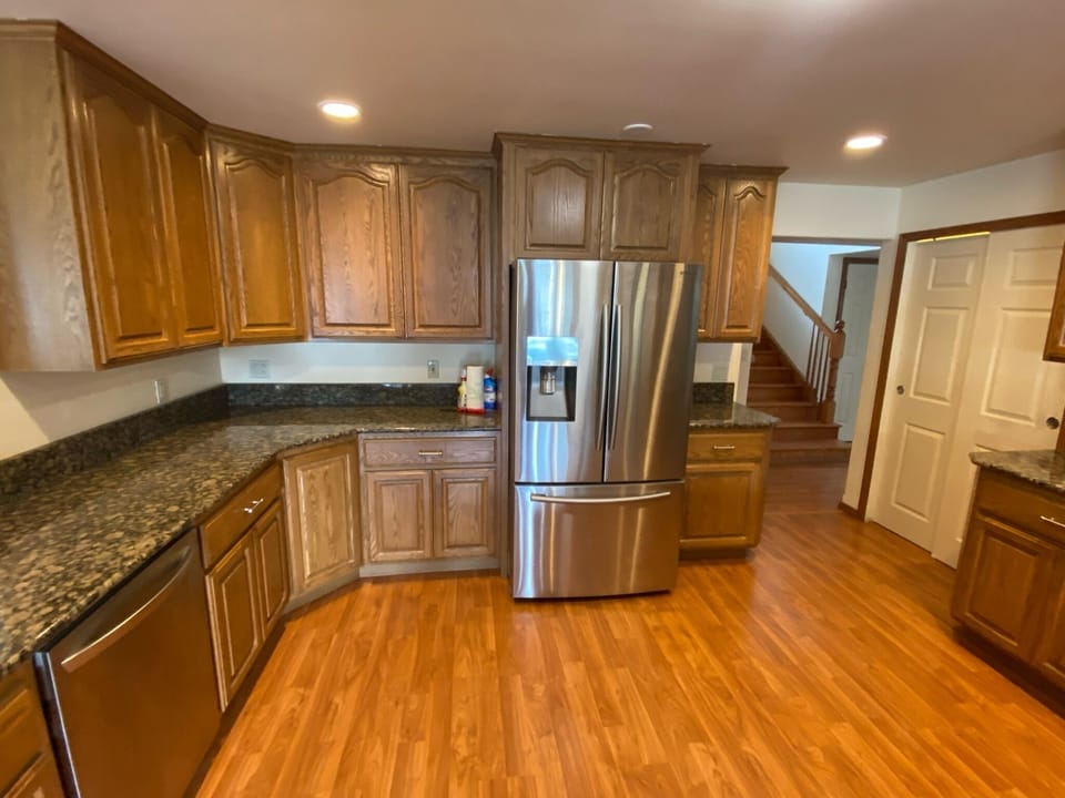 New fridge with pantry to the right