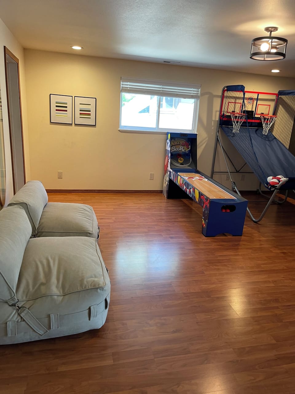 Upstairs game room 