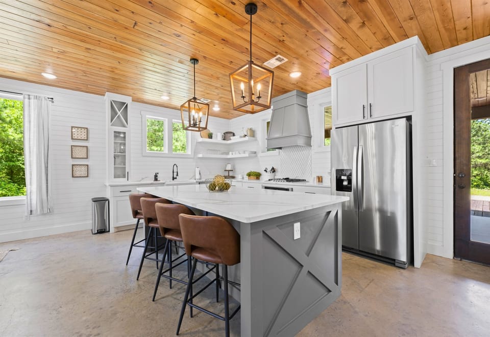 This bright and open kitchen is perfect for cooking and spending time together.