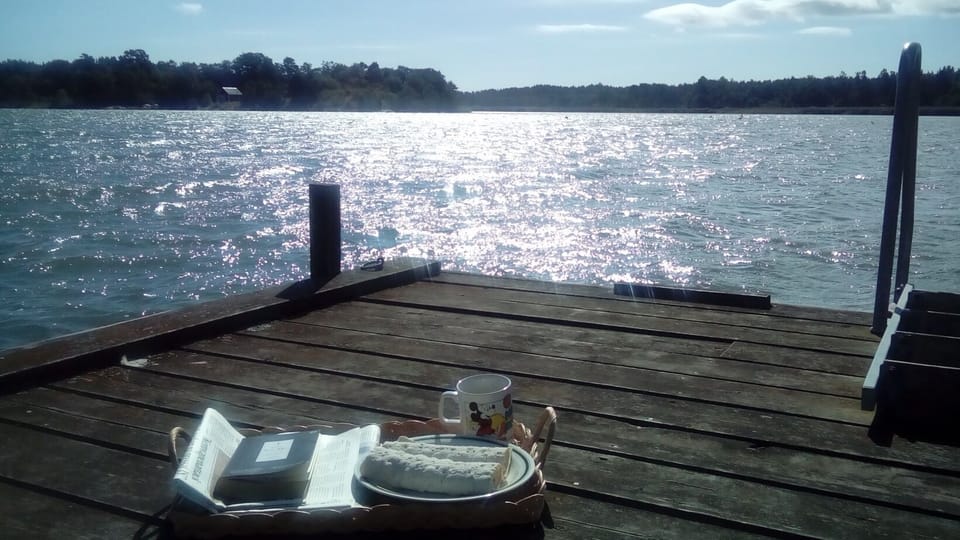 On the dock