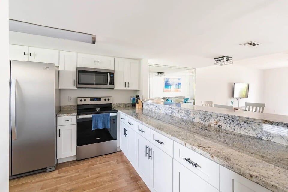 Kitchen at an angle