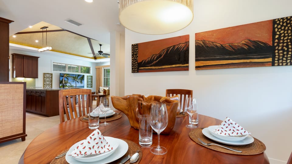 Home equipped with plenty of dishes, utensil's and linens
