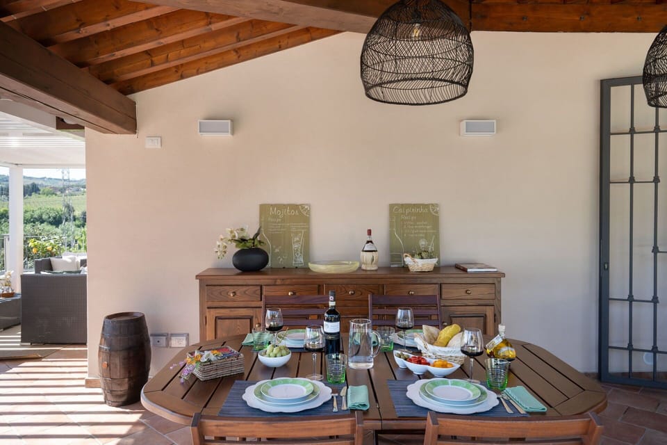 Balcony / Terrace / Patio, Building Exterior, Food, Outdoor, Room Detail