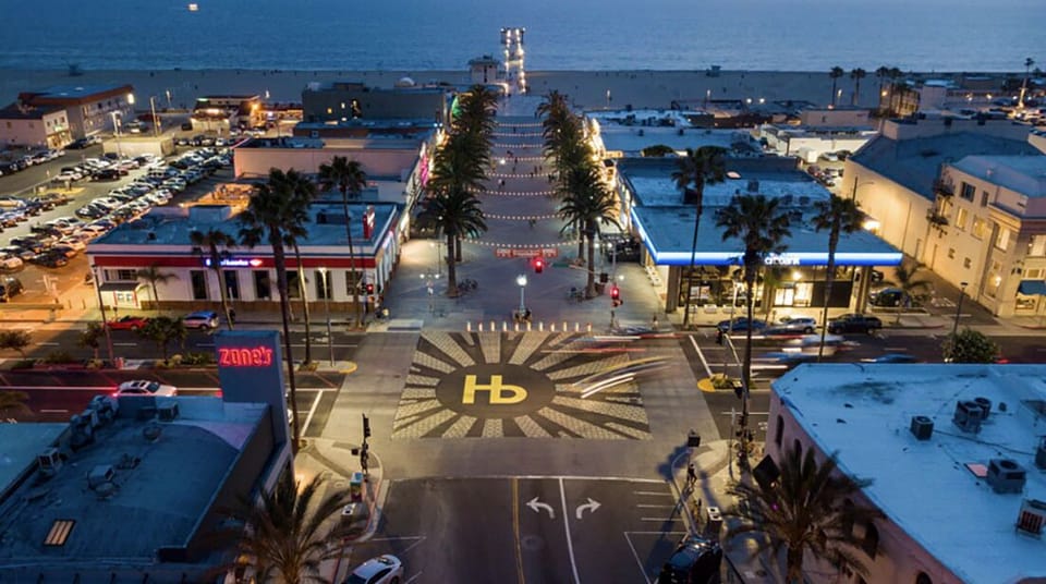 Hermosa Beach Pier at night (city website)