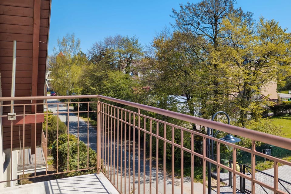 A private balcony where you can get some fresh air.