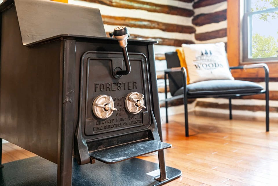 Cozy up by the wood stove with a good book