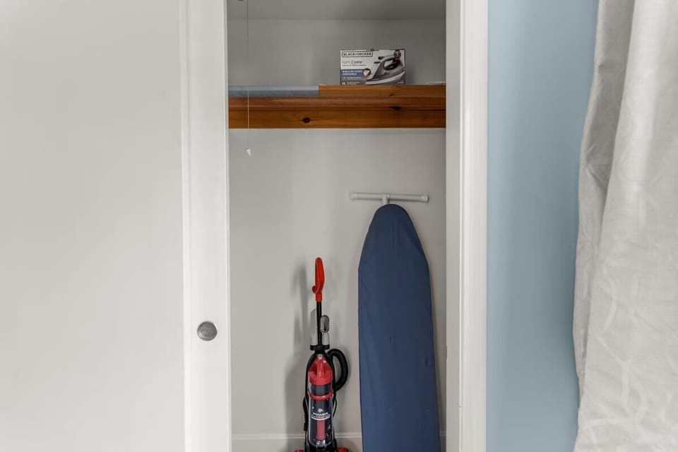 Vacuum, iron & ironing board