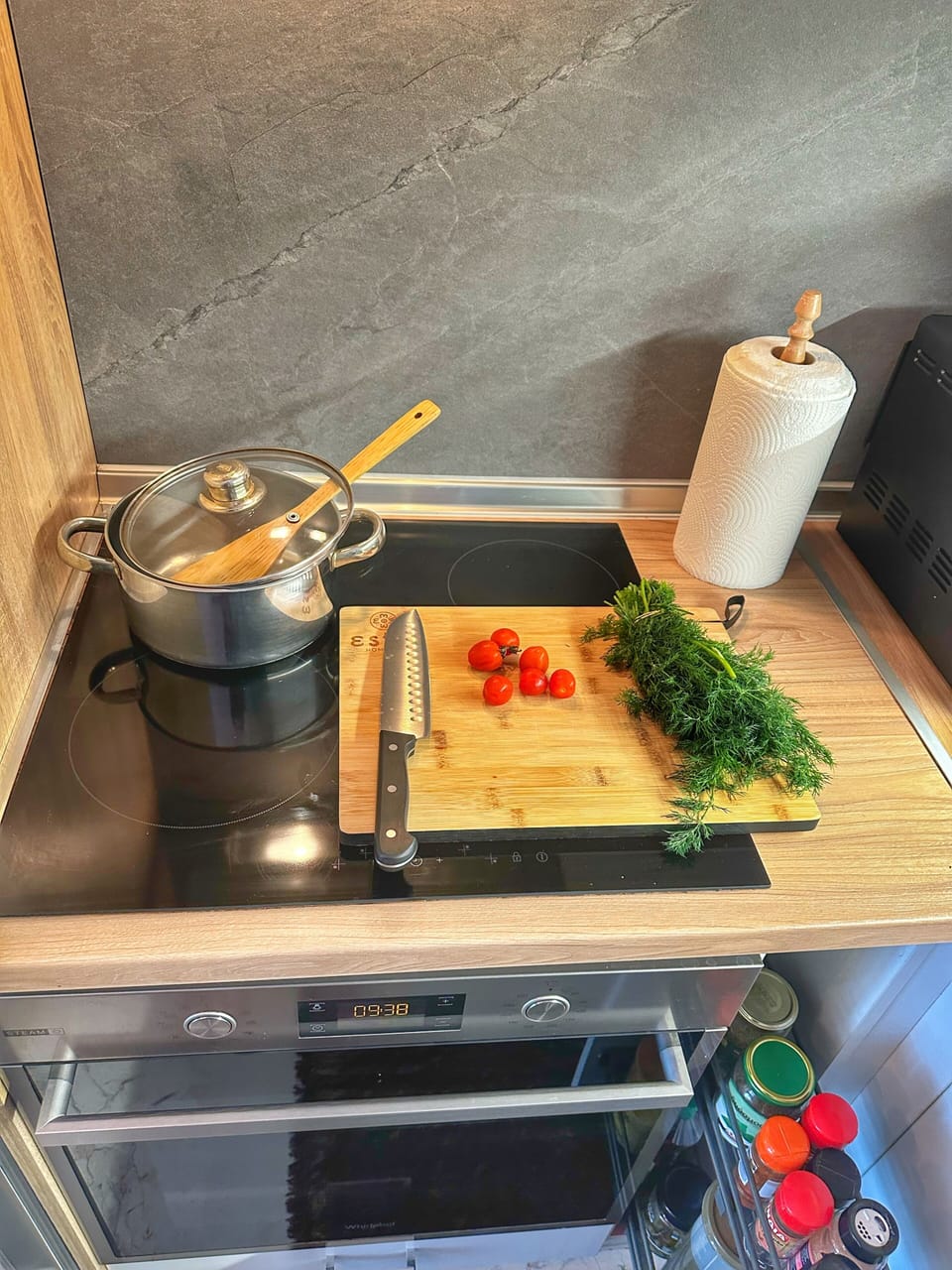Kitchen with amenities..
