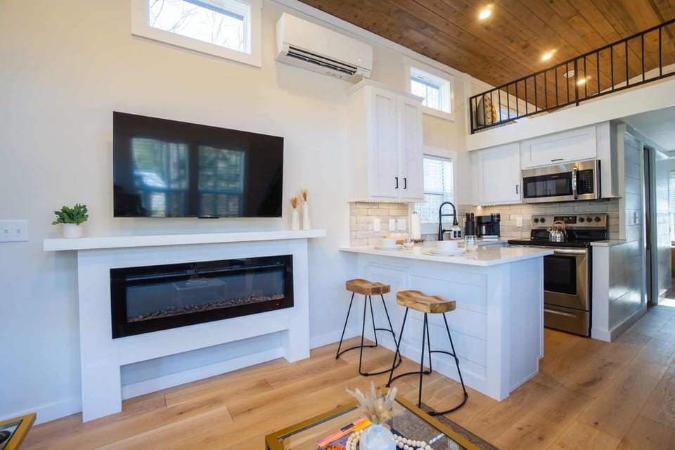 Electric Fireplace & TV