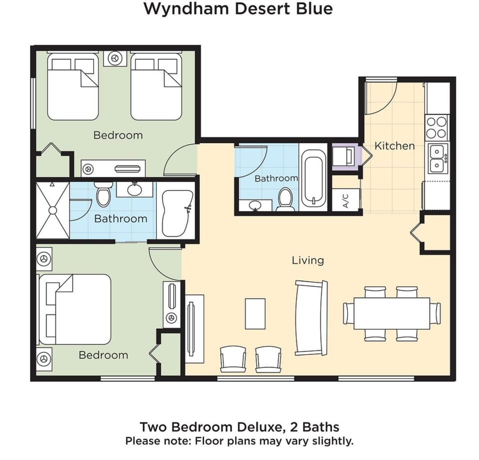 Unit may vary in layout, view, floor, and decor.