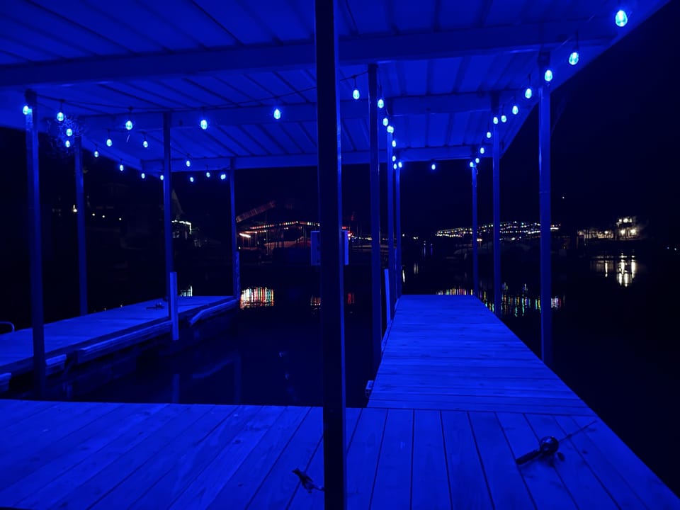 The dock on a hot summer night