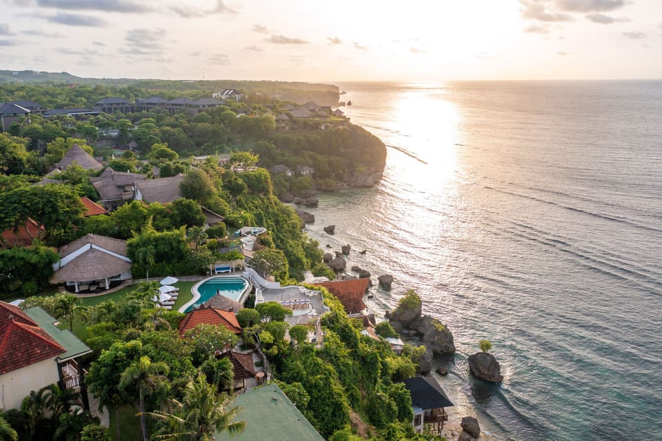 bird eye view from nirvana biru villa