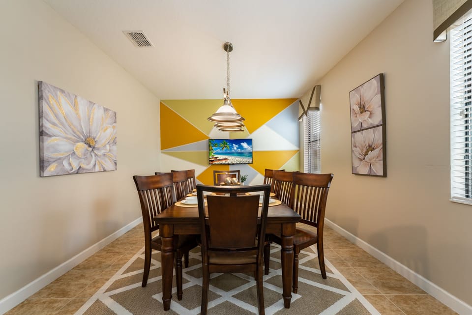 Dining room with seating for 8