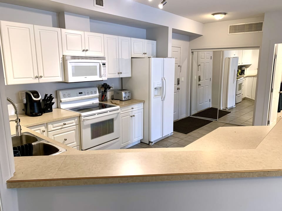 Includes the coffee maker and toaster.