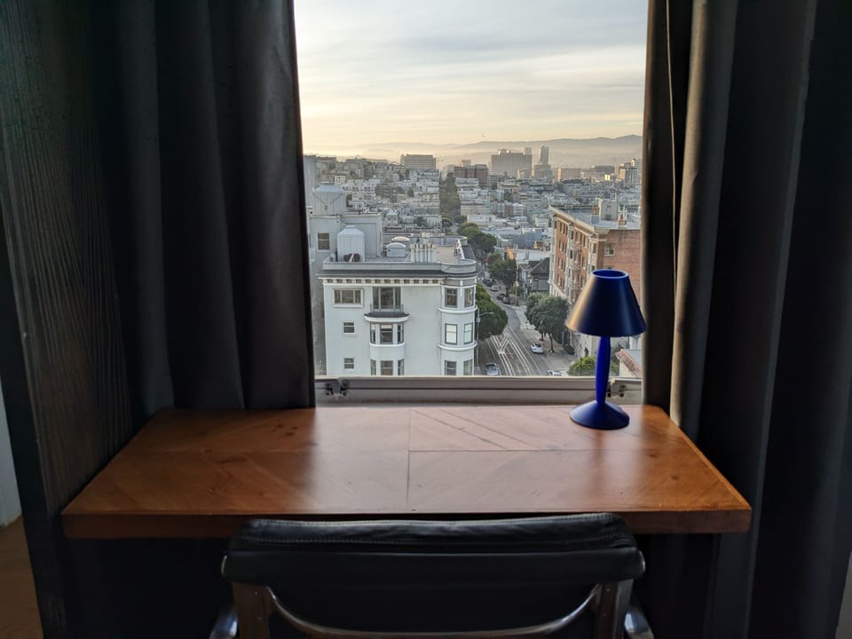 Desk and office chair