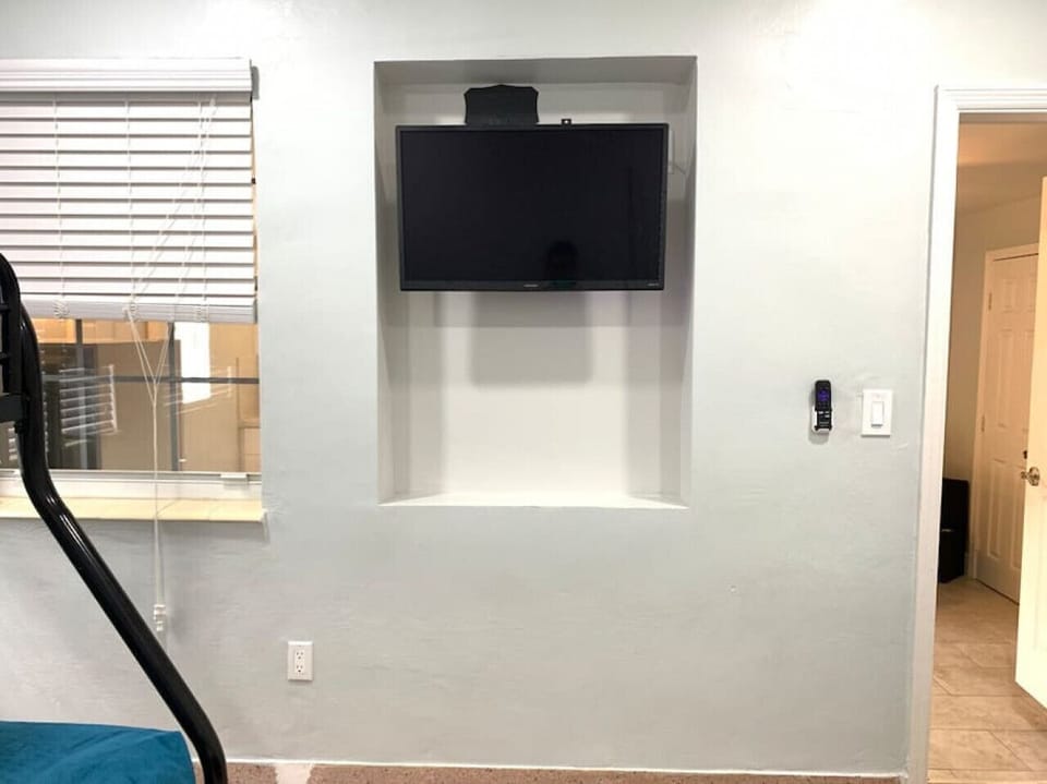 Watch local TV, Netflix or a movie from your room. You can even stream YouTube from your mobile phone.